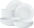 Load image into Gallery viewer, Setaria Bone China Dinnerware Set, 12 Pieces, Service For 4, Plates,