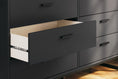 Load image into Gallery viewer, Socalle Modern 6-Drawer Dresser Black With Safety Stop