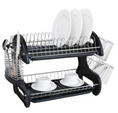 Load image into Gallery viewer, Kitchen Rack Organizer Dual Layers Bowls Shelf
