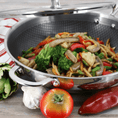 Load image into Gallery viewer, Better Chef 12.5-Inch 3-Ply Stainless Steel Nonstick Wok with Lid
