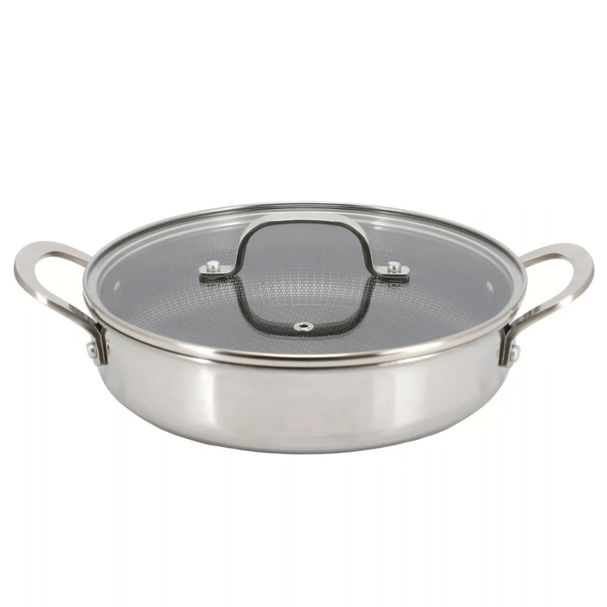 Better Chef 10-Inch 3-Ply Stainless Steel Nonstick Deep Fry Pan with